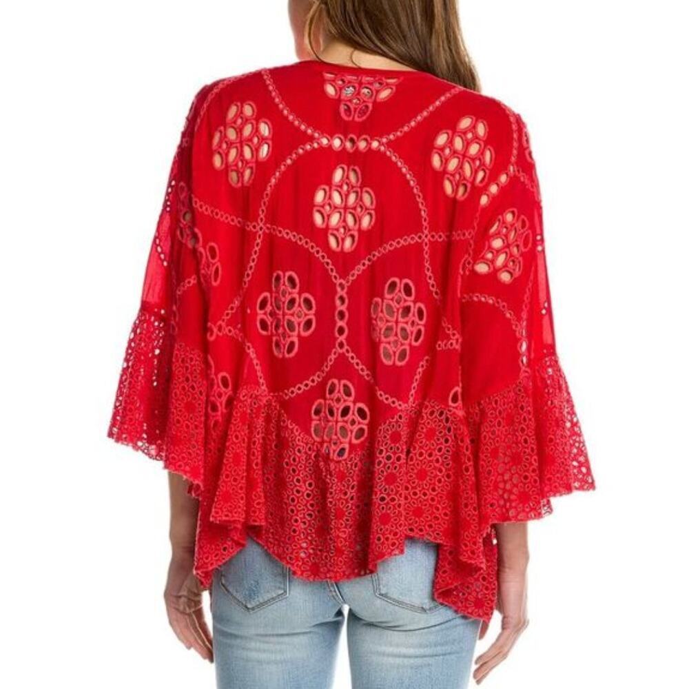NWT Johnny Was Xanthos Rae Eyelet Blouse XS​​ - Picture 3 of 6